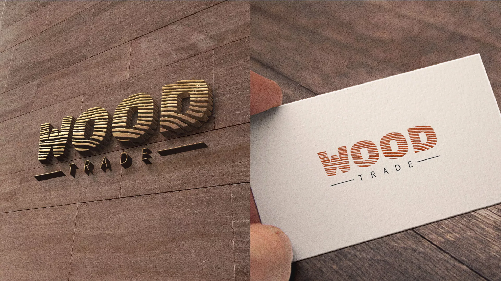 Разработка логотипа для компании «Wood Trade» в Луге