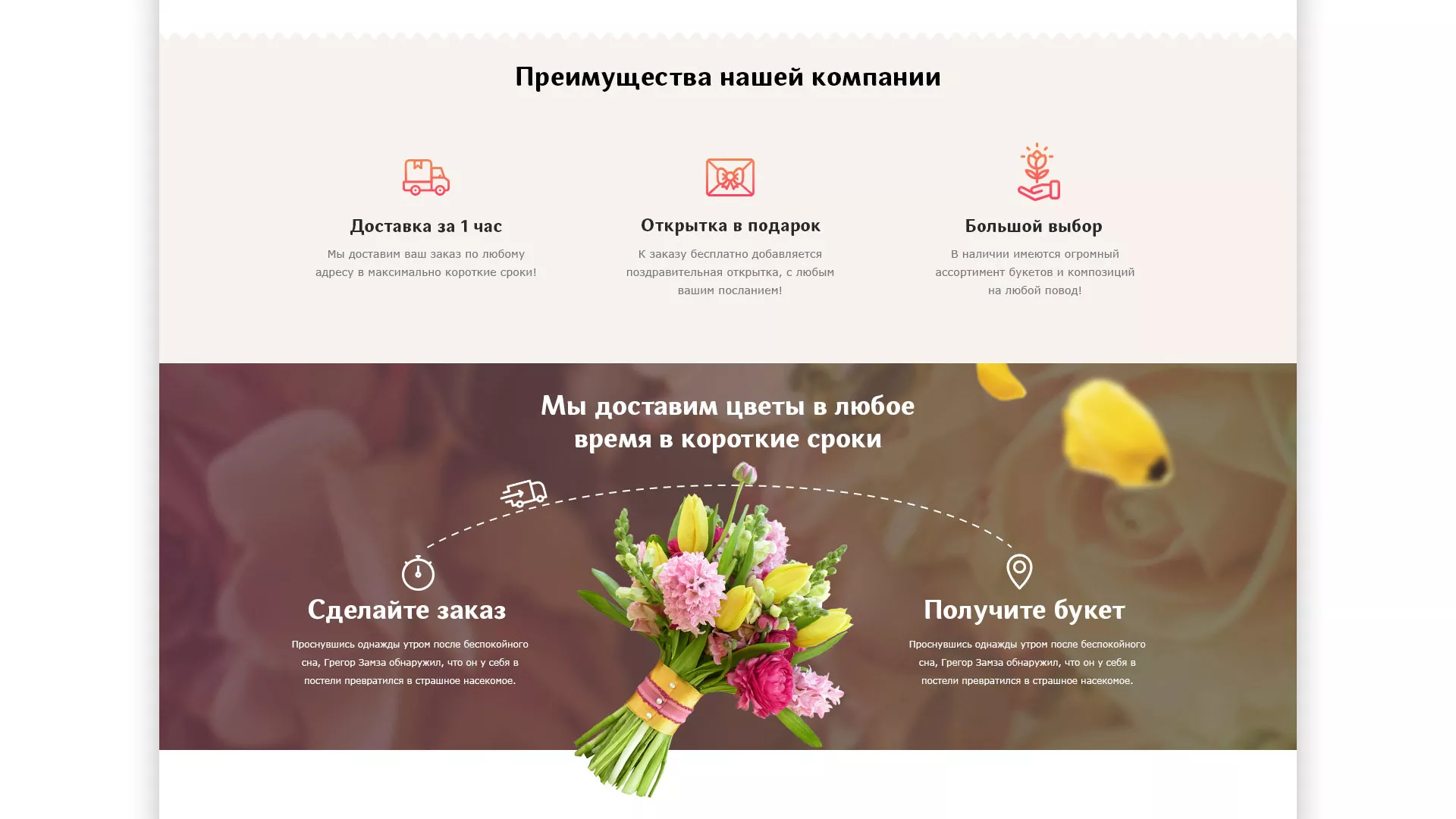 Создание интернет-магазина «Букет-онлайн» по цветам в Луге